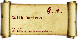 Gulik Adrienn névjegykártya